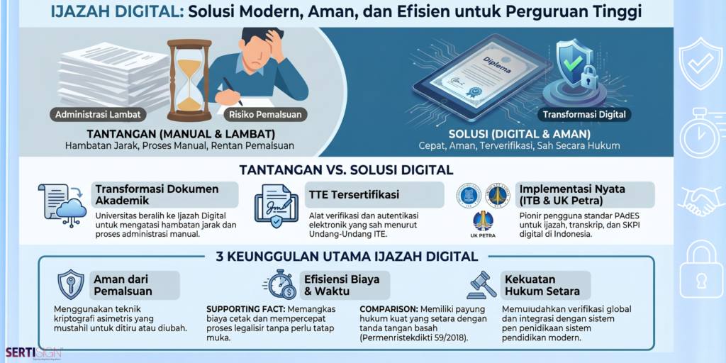 Transformasi E-Ijazah dengan Tanda Tangan Elektronik Tersertifikasi